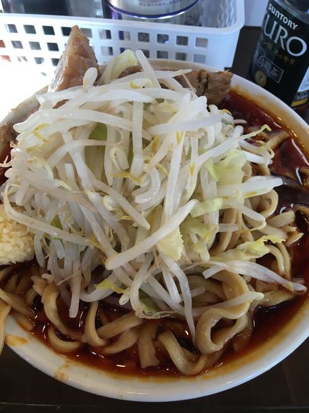 「辛い小ラーメン＋生たまご」@麺屋 歩夢の写真