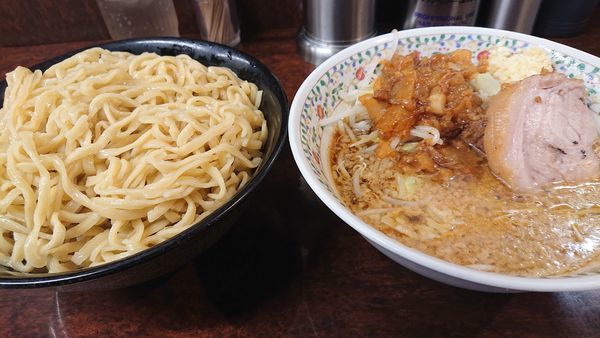 「つけ麺  小  野菜マシﾆﾝﾆｸｱﾌﾞﾗ少しﾏｼ」@ラーメン二郎 めじろ台店の写真