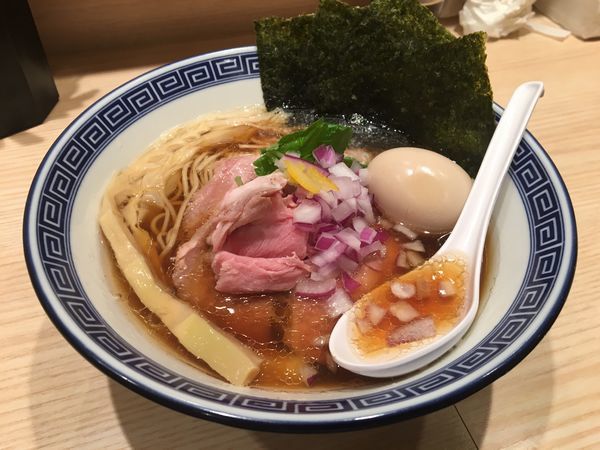 「特製あご煮干しそば」@中華そば 竹むらの写真