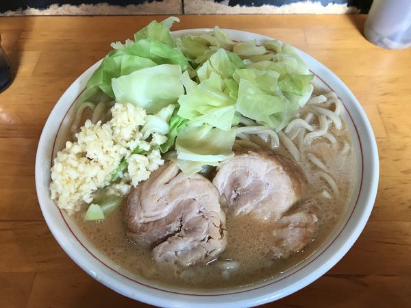 「初心を忘れるなXmasラーメン＋ニンニク」@ファットンの写真