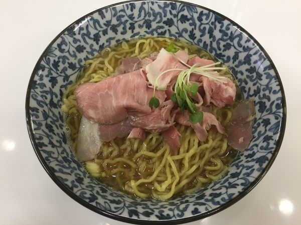 「煮干ラーメン青¥600+ローストビーフ丼(小)¥300」@煮干ラーメンとローストビーフとステーキ パリ橋の写真