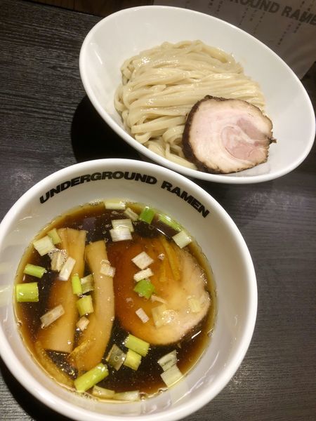 「つけそば＋ﾗｰﾊﾟｽﾁｬｰｼｭｰ￥850」@UNDERGROUND RAMEN 川越仲町の写真