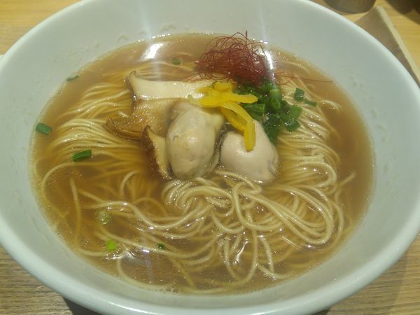 「（季節限定）牡蠣そば¥1000」@銀座 風見の写真