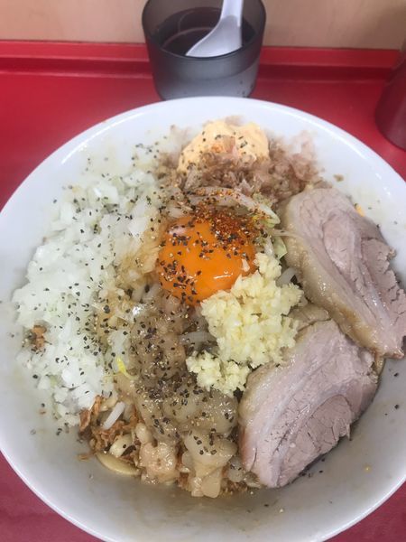 「まぜ大¥950玉ねぎ¥50」@らーめん 武丸の写真
