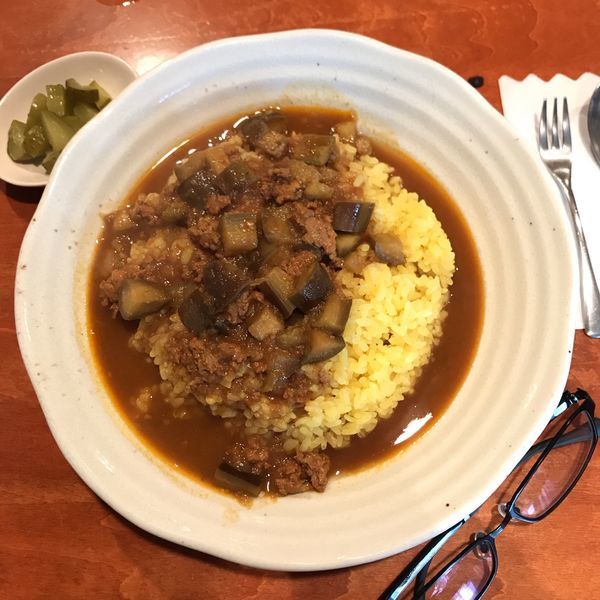 「茄子と挽き肉のカレー」@moonbowの写真