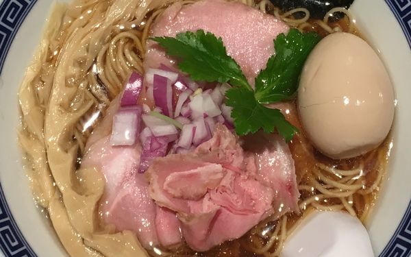 「特製あご煮干しそば」@中華そば 竹むらの写真