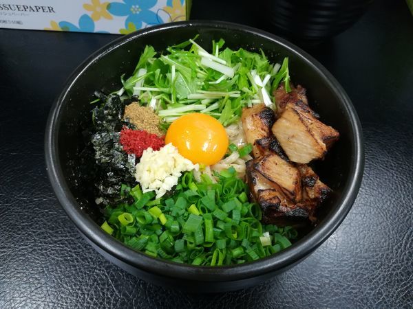 「12/26看板のまぜそば850円」@あらし 新鵜沼駅前店の写真