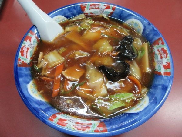 「広東メン（７２０円）＋餃子３６０円＋ミニカレー３００円」@手打らーめん 珍來 つくば松代店の写真