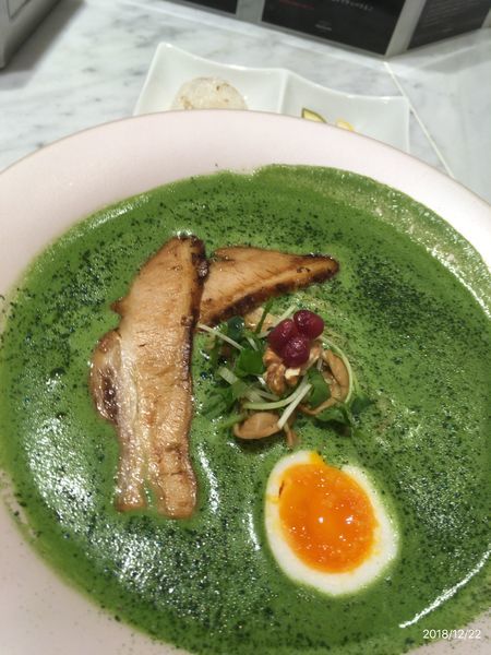 「抹茶鶏白湯らぁめん」@MENSHO SAN FRANCISCOの写真