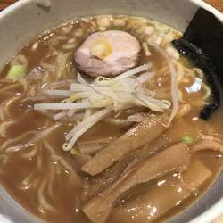 中華そば、大盛り、サービスライス