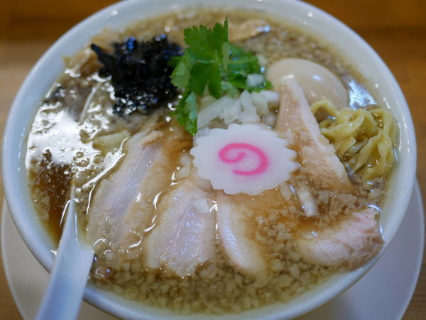 「ワハハ煮干そば 背脂多め」@中華そば ムタヒロ 大阪福島店の写真