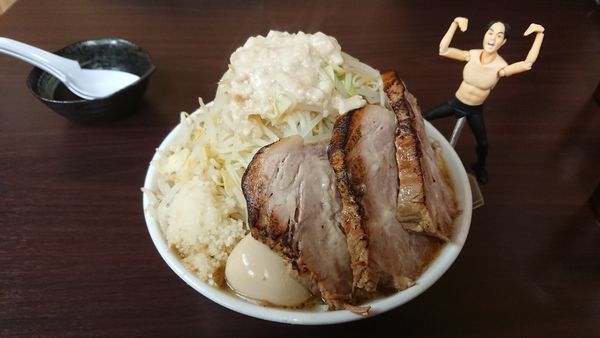「肉増し爆龍麺大1150円+他」@爆龍麺の写真