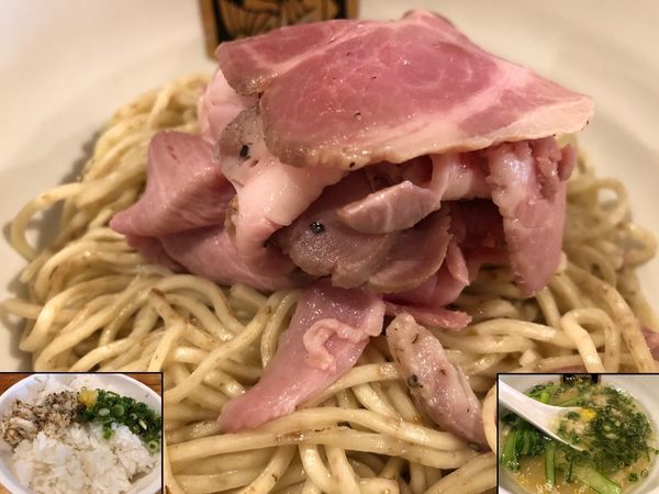 「真鯛つけ麺雑炊セット（あつもり）」@真鯛らーめん 麺魚の写真