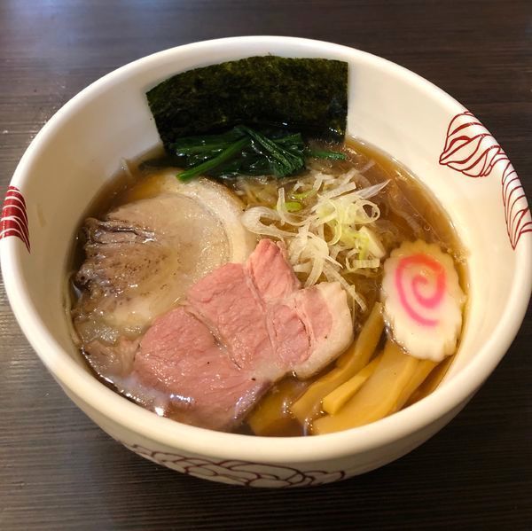 「[限定] 魚介とんこつの中華そば」@麺処 あす花の写真