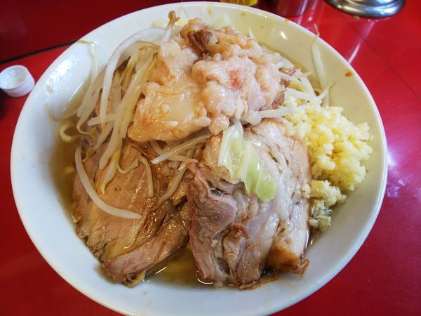 「ラーメン小　ニンニクアブラ　750円」@ラーメン二郎 西台駅前店の写真