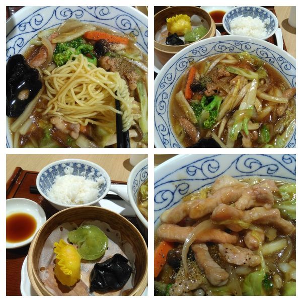 「肉五目あんかけそば＋点心セット」@中華茗菜 裕宴の写真