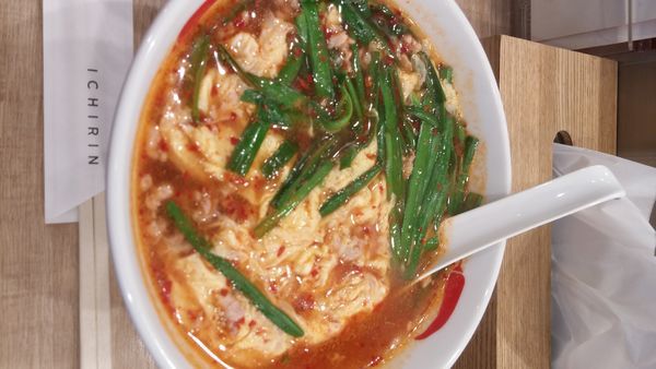 「中華麺+辛さ２」@辛麺屋 一輪 池袋店の写真