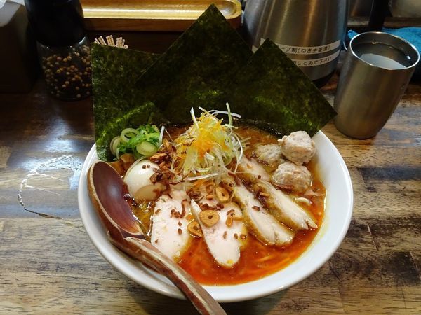 「紅スペシャルらーめん（1,130円）」@らーめん チキントの写真