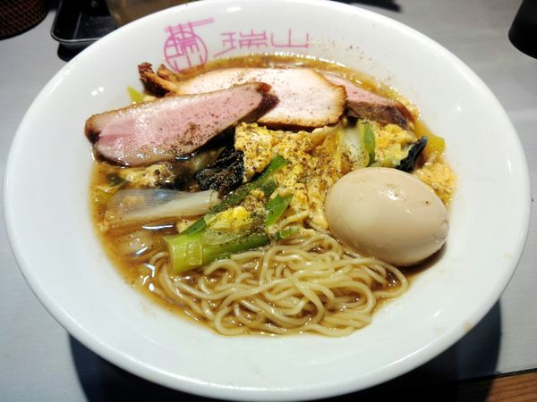 「【限定】合鴨と下仁田葱の中華そば ￥850・味玉」@中華蕎麦 瑞山（ZUIZAN）の写真