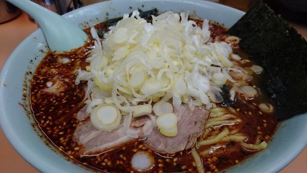 「地獄ラーメン極上3 大盛無料 ネギ薬味」@地獄ラーメン 田中屋の写真