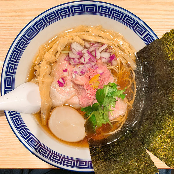 「特製国産あご煮干しそば」@中華そば 竹むらの写真