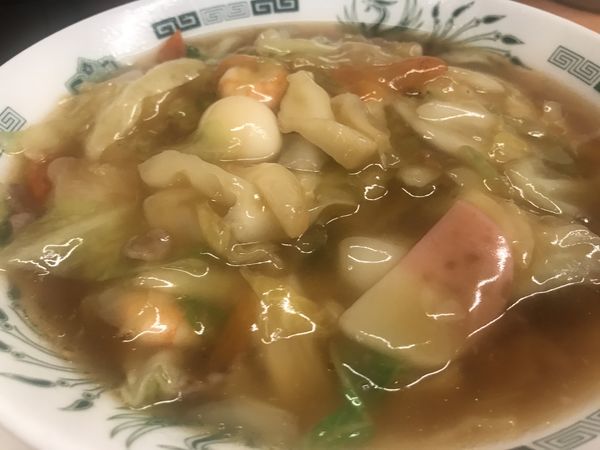 「五目あんかけラーメン」@日高屋 浦和東口店の写真