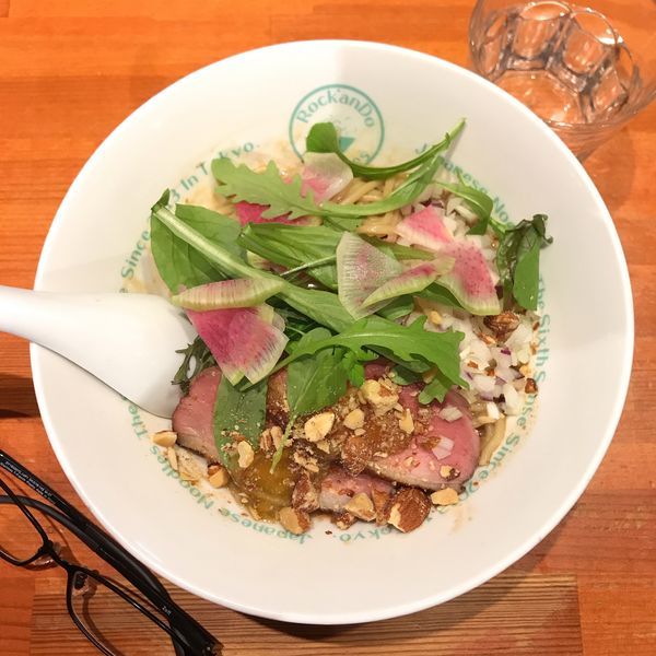 「フォアグラ脂和えそば」@麺屋 六感堂 Rock'anDoの写真