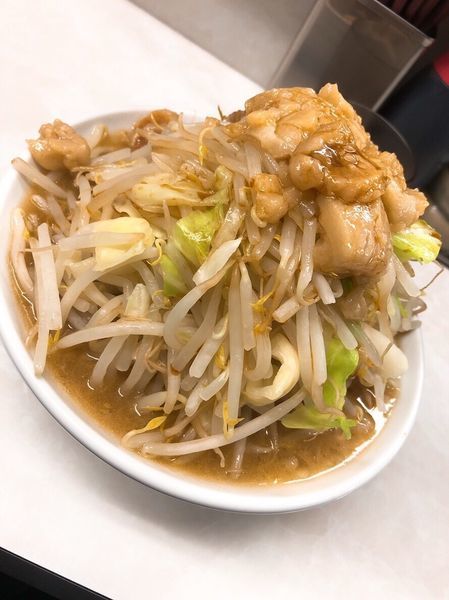 「ミニラーメン 野菜あぶらマシ 750円」@魔人豚の写真