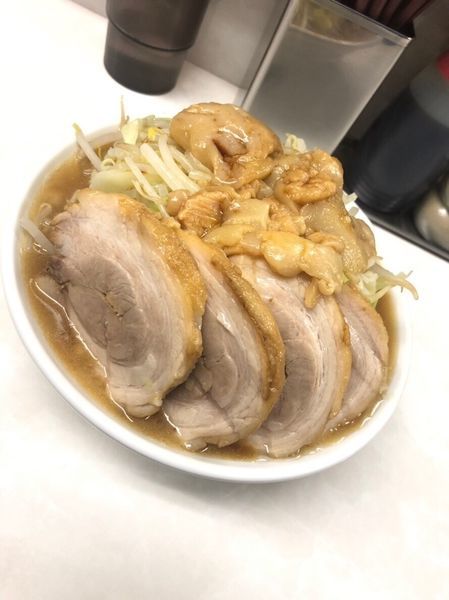「ミニラーメン 豚増し 950円」@魔人豚の写真