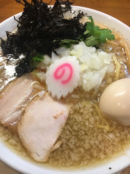 「ワハハ煮干そば（スタンプカードで無料）」@中華そば ムタヒロ 大阪福島店の写真