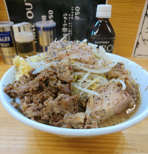 「ホロ豚ラーメン豚増し ショウガ ニンニク」@宮二郎の写真