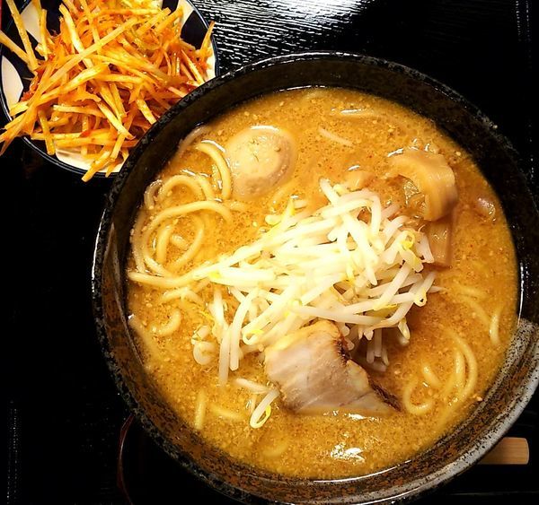 「辛ネギ味噌(大) 煮玉子」@もちもちの木 味噌 蓮田店の写真