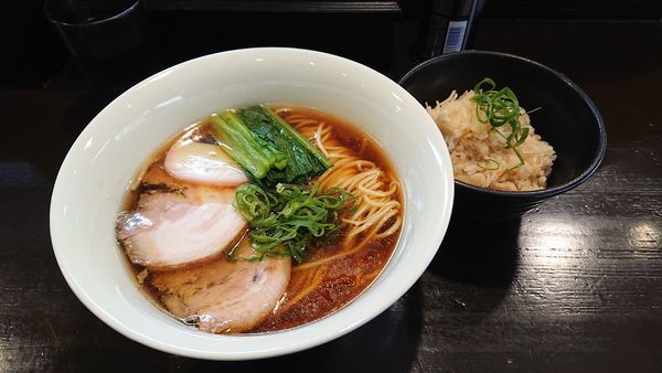 「らの道限定年越しそば・ホタテのたきこみご飯」@らぁ麺 すぎ本の写真