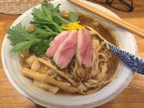 「赤味噌そば900円+大盛100円」@中華そば きなりの写真