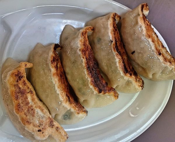 「ぎょうざ　5個400円」@佐野青竹手打ちラーメン いしかりの写真