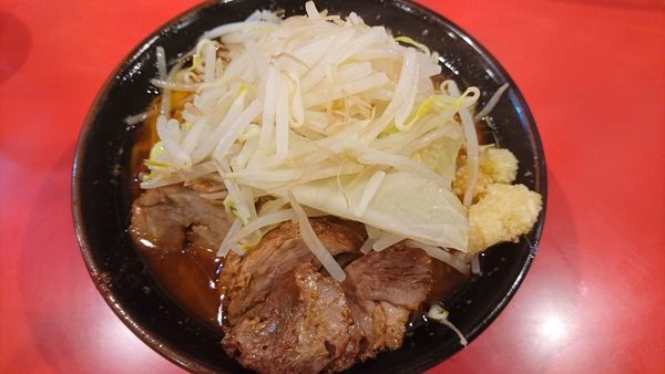 「辛いミニらーめん、辛さ1.5倍、固め＋豚2枚券」@麺屋 桐龍の写真