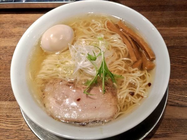 「味玉汐の旨味ソバ」@Tomboの写真