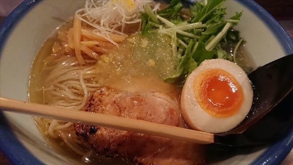 「冷やし柚子塩麺」@AFURI 原宿店の写真