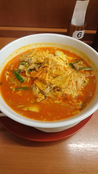 「チゲ味噌ラーメン」@日高屋 石川町店の写真