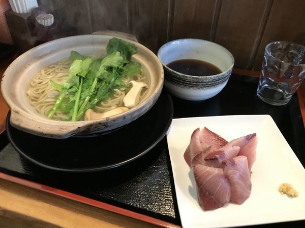「天然ぶりシャブ釜揚げつけ麺」@麺創 なな家の写真