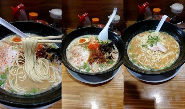 「冬季限定『香味とんこつ 白(￥800)』をバリカタで...」@とんこつらーめん いちの屋の写真