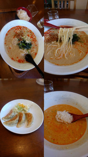 「『担々麺+焼き餃子のランチセット(税込￥1088)』」@桂林の写真