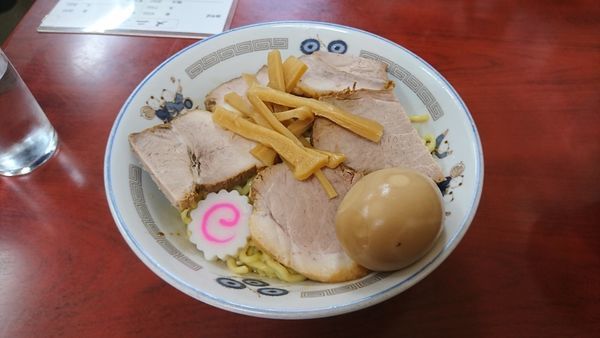 「チャーシュー油そば 味付けゆで玉子」@珍々亭の写真