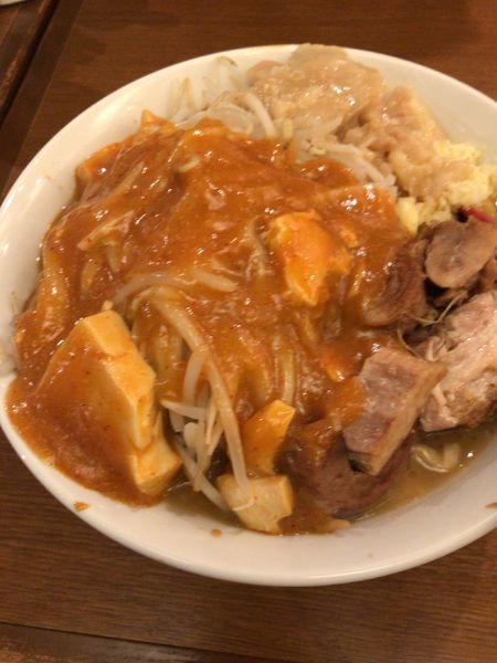 「フュージョン（800円）」@火の豚 立川ラーメンスクエア店の写真