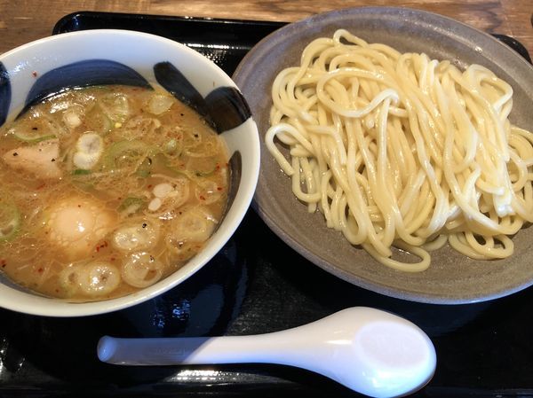 「味玉つけ麺(並300g)あつもり」@三ツ矢堂製麺 静岡流通通り店の写真
