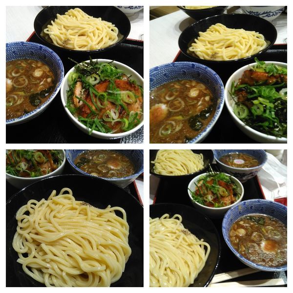 「つけ麺大盛り＋炙りチャーシュー丼」@頑者 illmaticの写真