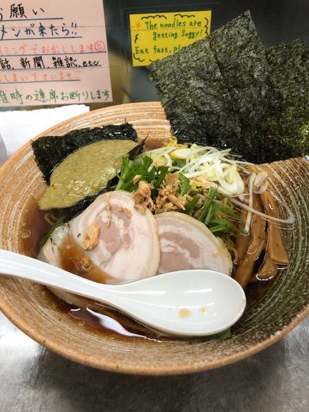 「浅利出汁醤油」@覆麺 智の写真