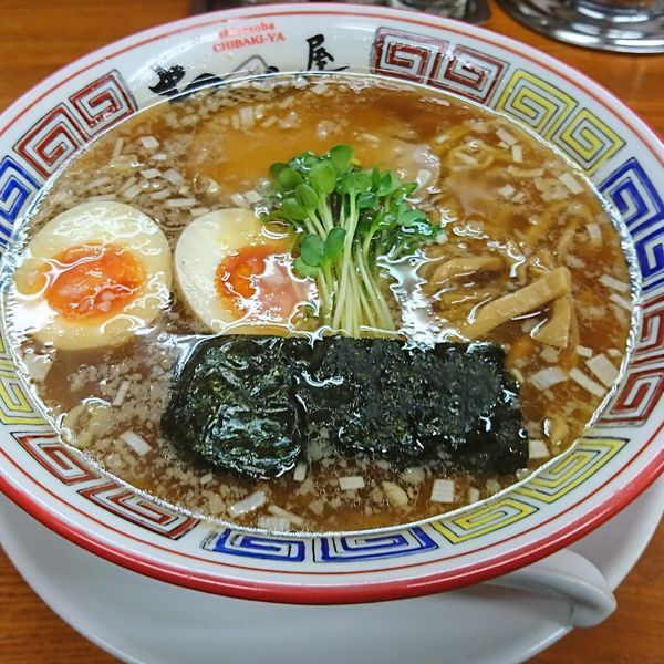 「支那そば(醤油)半熟煮玉子」@ちばき屋 葛西店の写真