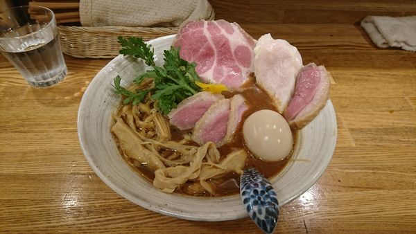 「味玉肉増し赤味噌そば」@中華そば きなりの写真