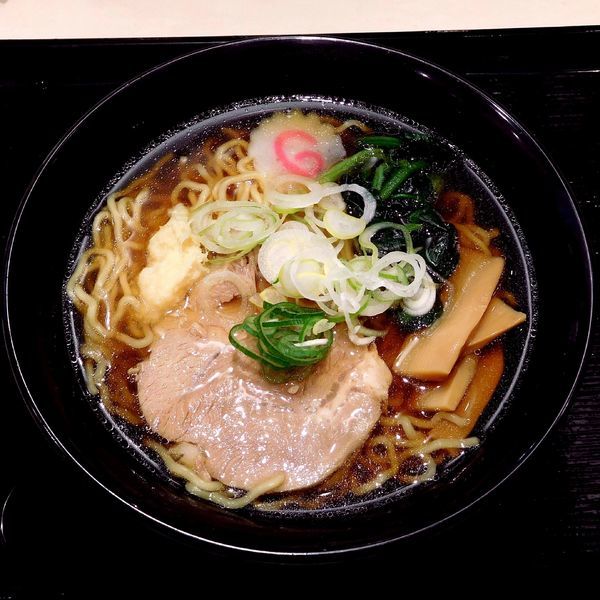 「生姜醤油ラーメン（450円）」@名代 富士そば 稲田堤店の写真